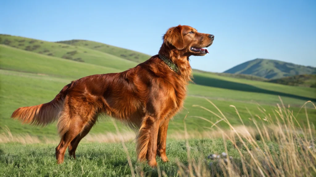 red golden retriever
