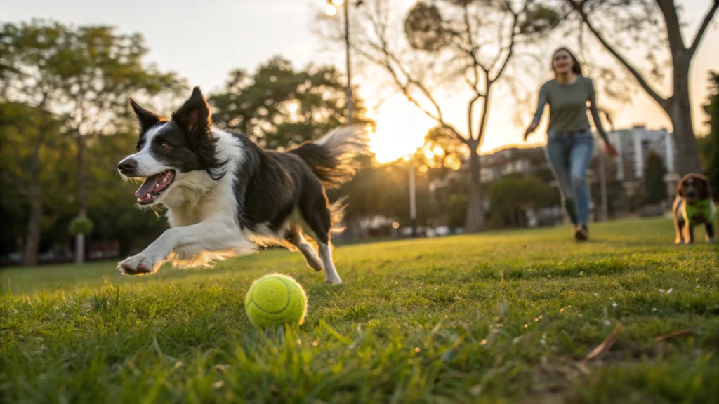 why do dogs love tennis balls