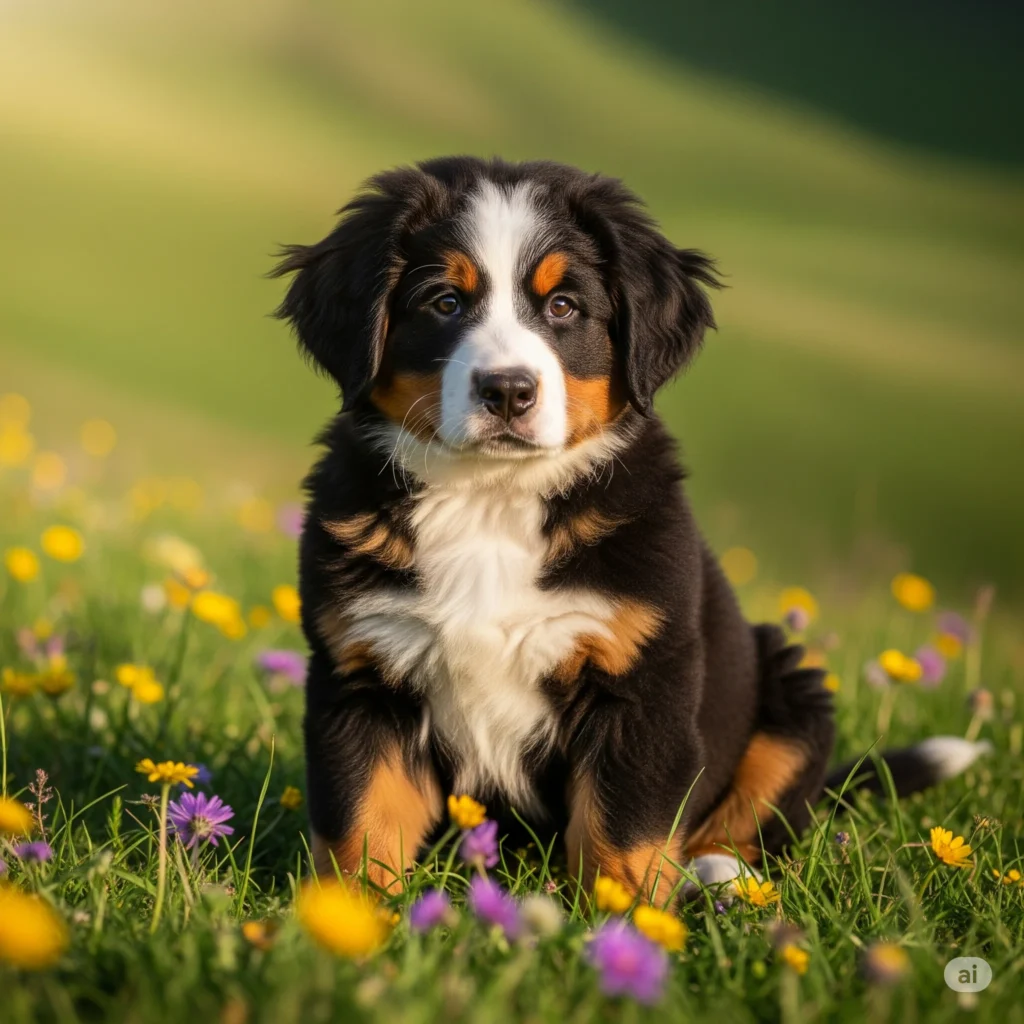 bernese mountain dog puppy