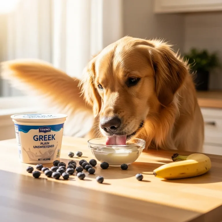 plain unsweetened greek yogurt for dogs