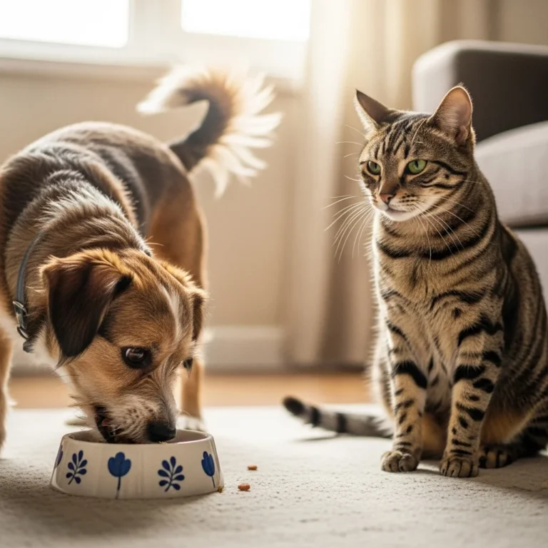 can dogs eat cat food