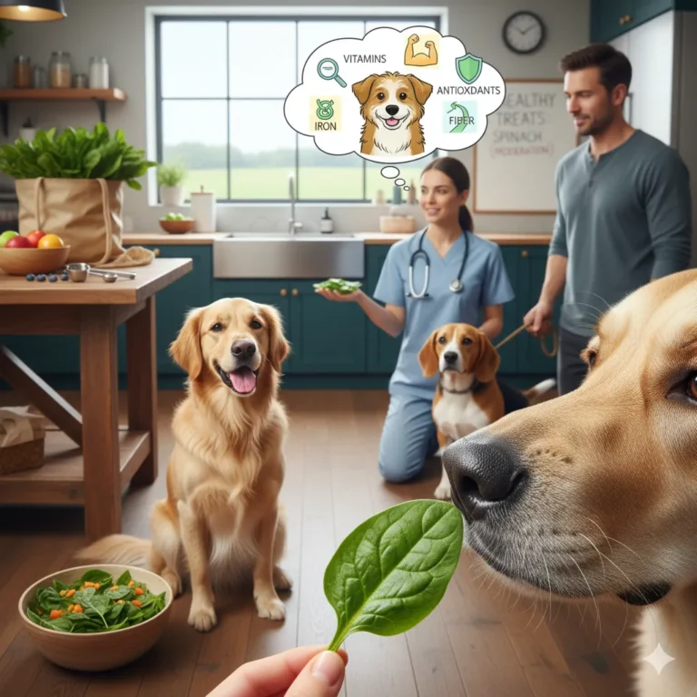 is spinach good for dogs