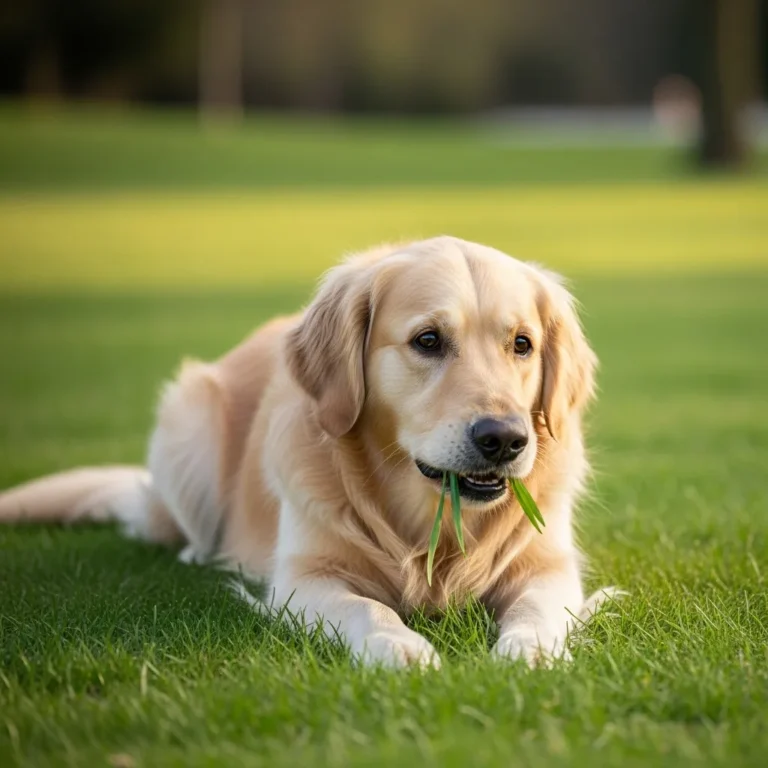 why do dogs eat grass